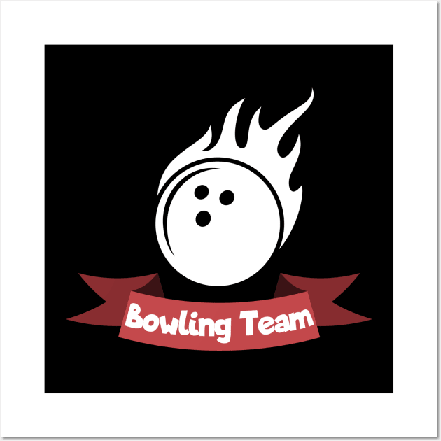 Bowling team Wall Art by maxcode